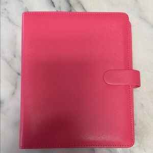 Filofax A5 Saffiano Leather Cover - Pink